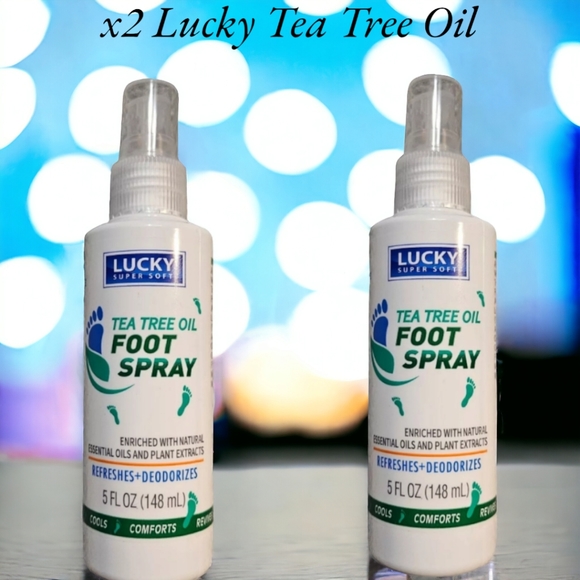 x2 Lucky Tea Tree Oil Foot Spray 4 fl. oz. - Picture 1 of 9